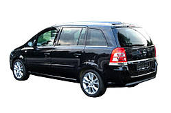 Зовнішня окантовка стекол (8 част., Нерж) Carmos - Турецька сталь для Opel Zafira B 2005-2011 рр