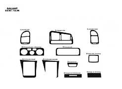 Накладки на панель Дерево для Mitsubishi Galant 1992-1998 рр