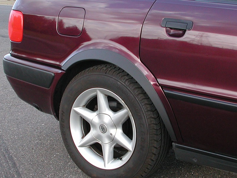 Накладки на арки (4 шт, чорні) для Ауди 80/90 1987-1996 рр від VLF комп., фото 1