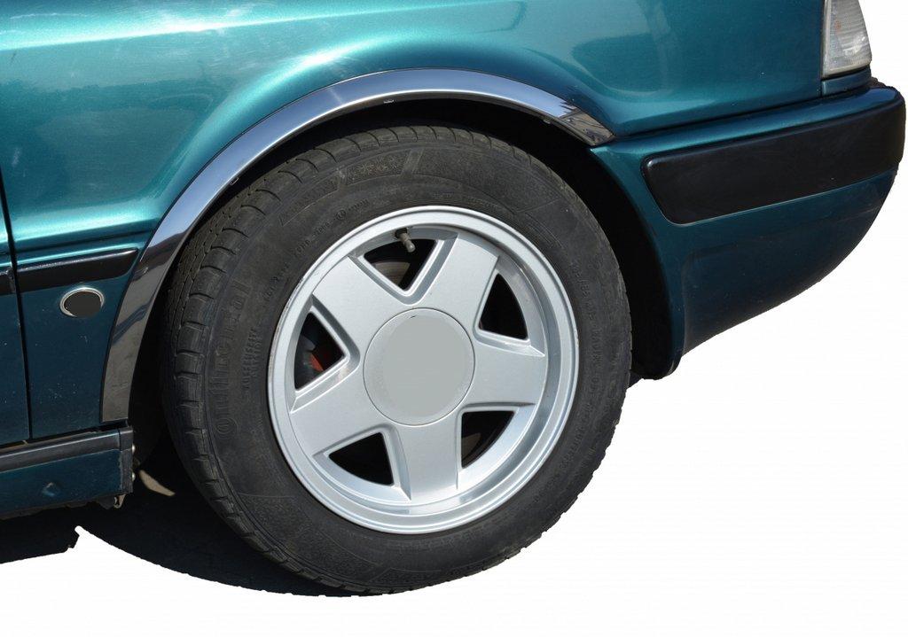 Накладки на арки (4 шт, нерж) для Ауди 80/90 1987-1996 рр від VLF комп., фото 1