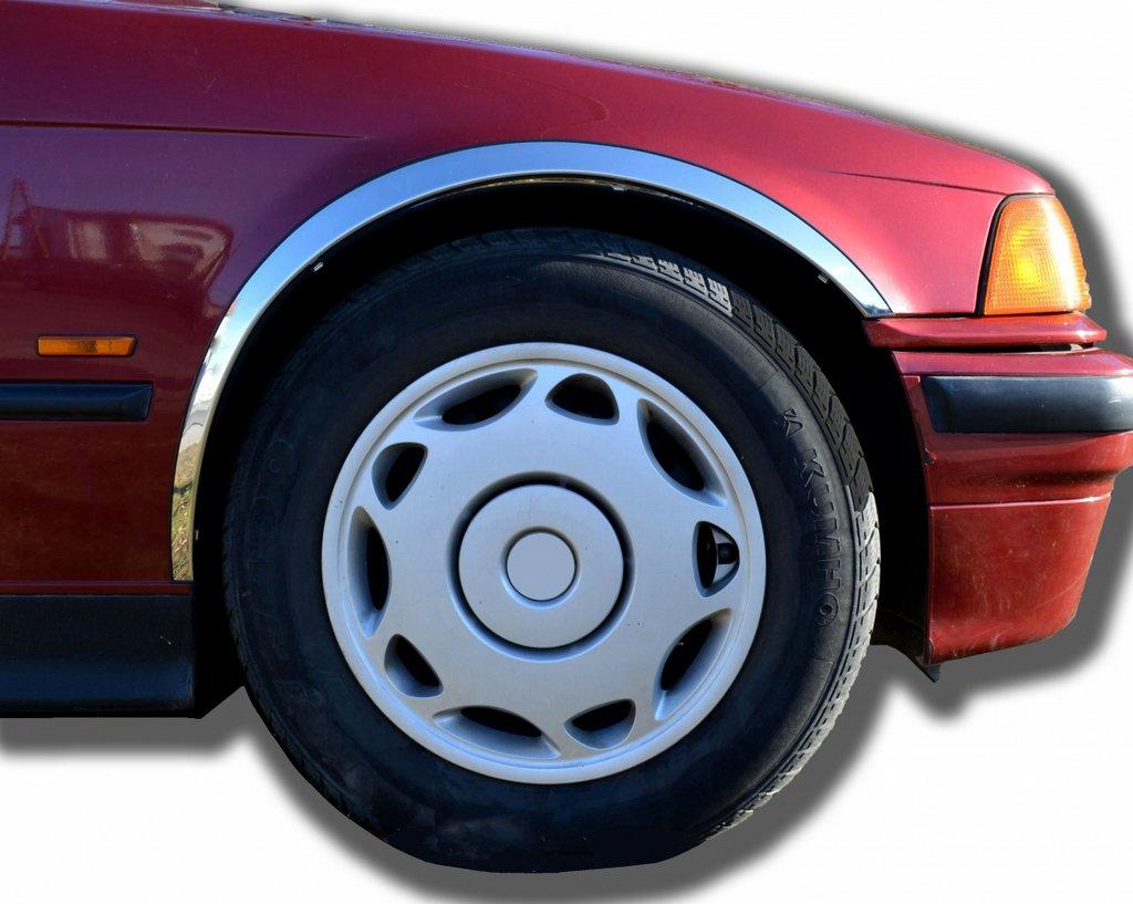 Накладки на арки (4 шт, нерж) для BMW 3 серія E-36 1990-2000 рр від VLF комп., фото 1