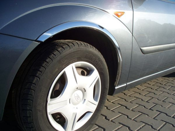Накладки на арки (4 шт, нерж) для Ford Focus I 1998-2005 рр від VLF комп., фото 1