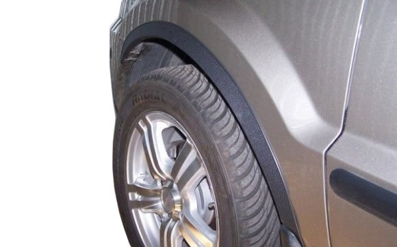 Накладки на арки (4 шт, чорні) для Ford Fusion 2002-2009 рр від VLF комп., фото 1