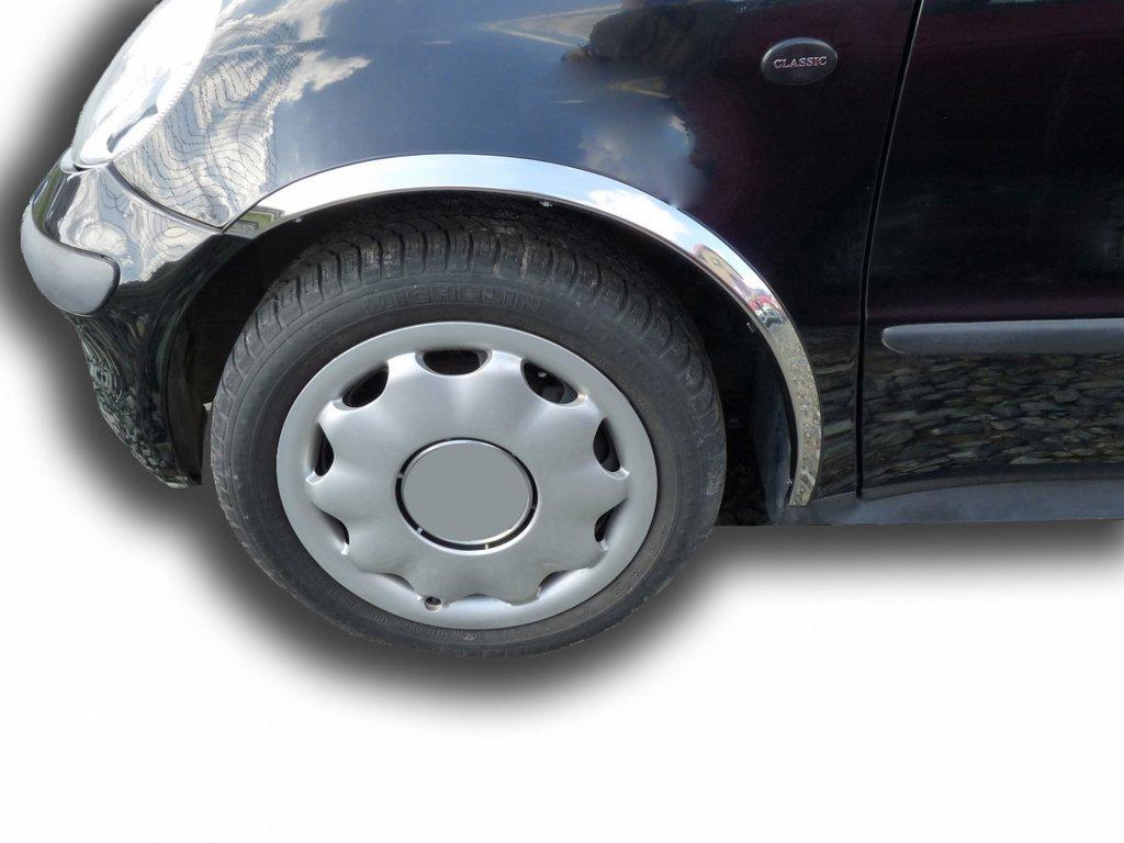 Накладки на арки (4 шт, нерж) для Mercedes A-сlass W168 1997-2004 рр від VLF комп., фото 1