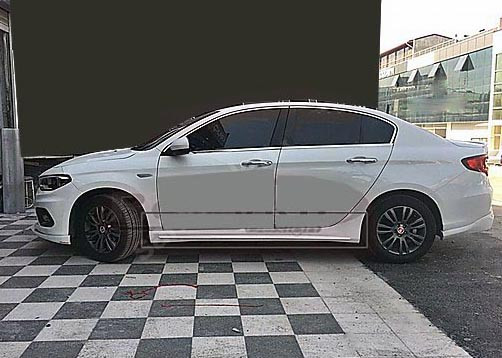 Бокові пороги (під фарбування) для Fiat Tipo 2016- рр від VLF комп., фото 1