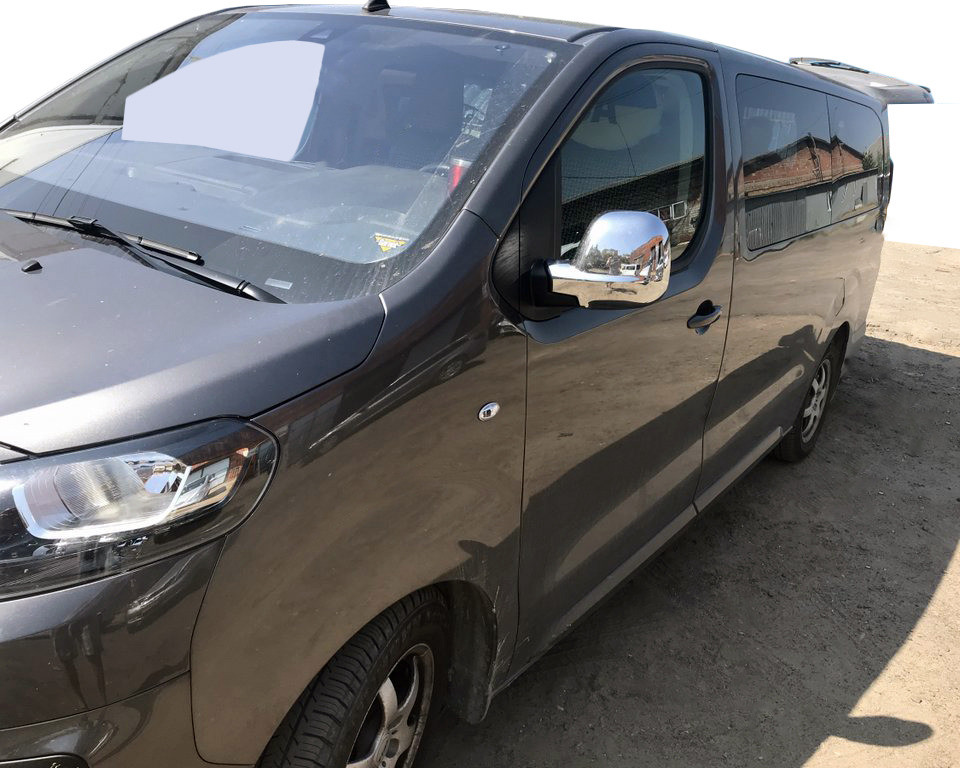 Накладки на дзеркала (2 шт., пласт.) OmsaLine для Peugeot Traveller 2017- рр