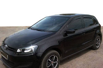 Вітровики (дефлектори вікон) HB (4 шт, HIC) для Volkswagen Polo 2010-2017 рр.