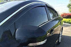 Вітровики з хром молдингом (4 шт, HIC) для Honda Crosstour 2009-2015 рр