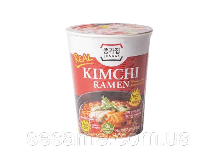 Локшина Nongshim Шин Рамен гостра, швидкого приготування Кімчі 85г