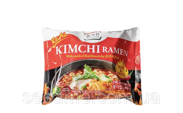 Локшина швидкого приготування Kimchi Ramen JONGGA 122 г