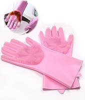 Cиліконові рукавички Magic Silicone Gloves Rose