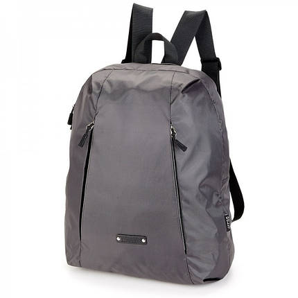 Молодіжний рюкзак прогулянний спортивний легкий з нейлона для хлопчика сірий з кишенями Dolly 847, фото 2