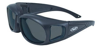 Окуляри захисні з ущільнювачем Global Vision Outfitter (gray) Anti-Fog, чорні