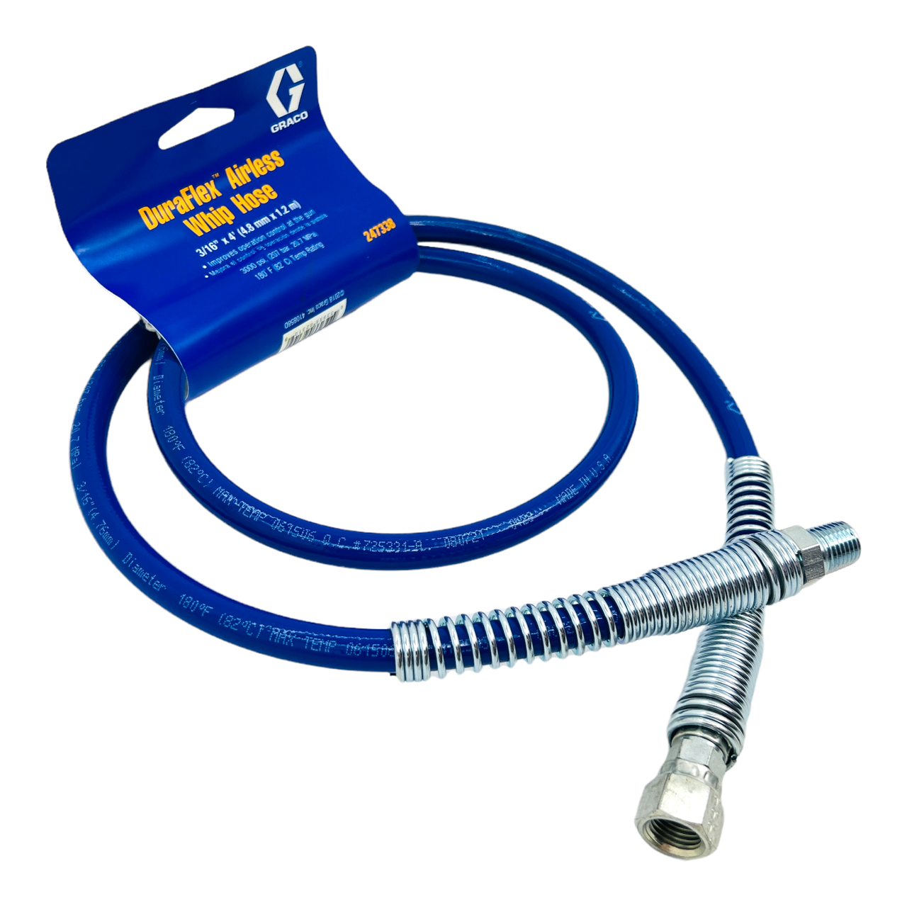 Удлинитель шланги Graco Whip Hose 1/4" 1,2 м - фото 1 - id-p1670060202