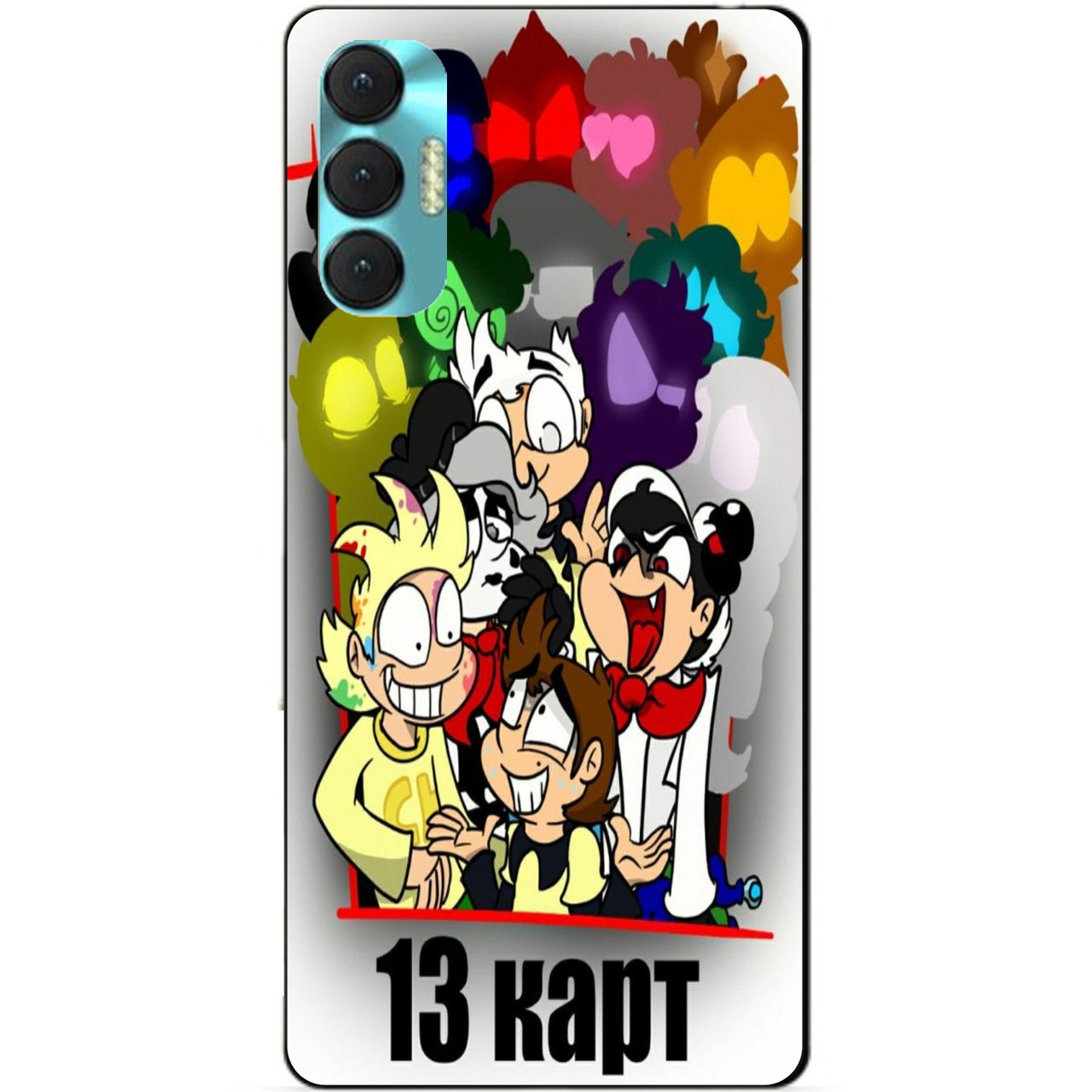 Силиконовий бампер чохол для Tecno Spark 8p Крімінар 13 карт