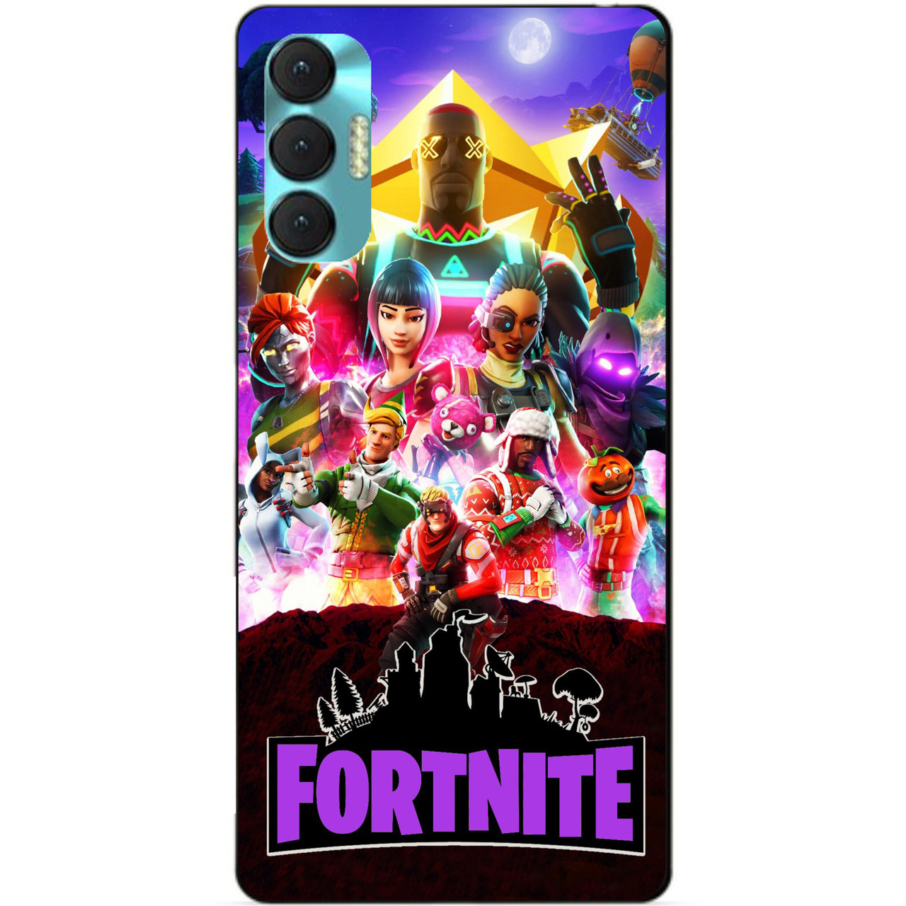 Силиконовий бампер чохол для Tecno Spark 8p з рисунком Fortnite