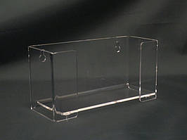 Прозора настінна підставка для коробок із масками