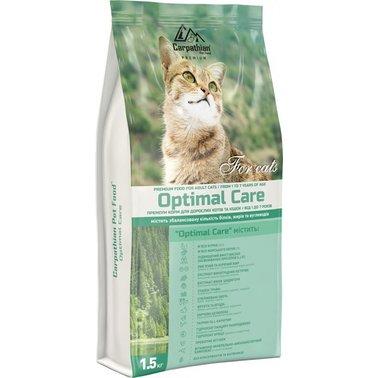 Сухий корм Carpathian Pet Food - OptimalCare для котів у віці до 7 років, 1.5 кг