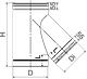 Трійник димохідний 45° нерж. ø160мм 1мм, фото 2