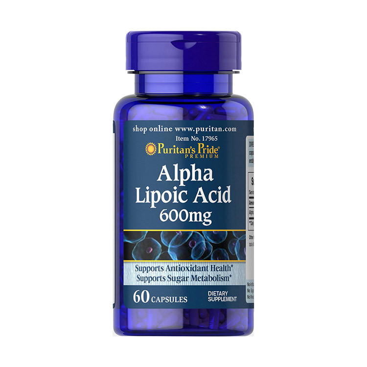 Puritan's Pride	Alpha Lipoic Acid 600 mg 60 caps
