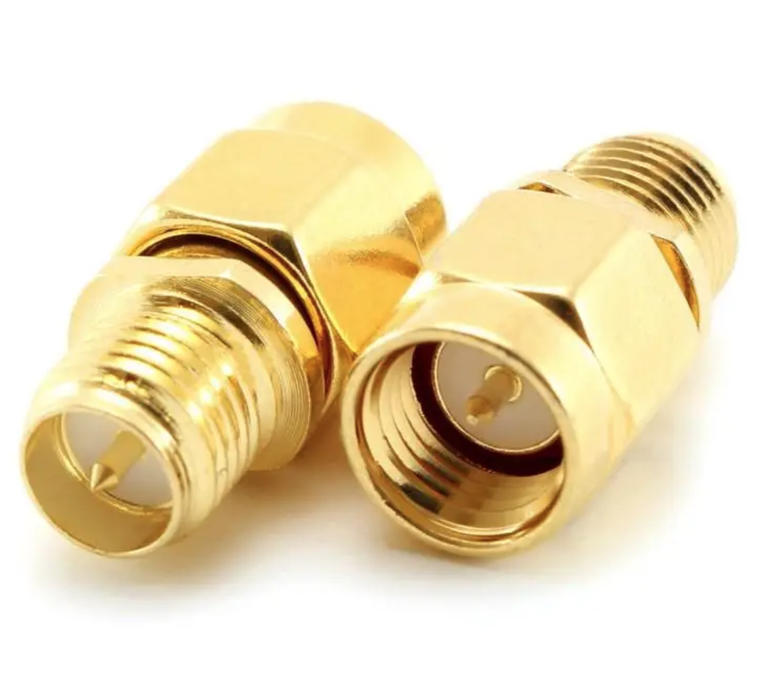 SMA Перехідник RP-SMA мама SMA тато зі штирком із 2 сторін, фото 1