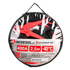 Пускові дроти 400А, 2.5м, до -40 ° C, чохол INTERTOOL AT-3043, фото 5