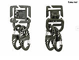 Набір карабінів і обертових кілець Mil-Tec DURAFLEX MOLLE D-RING S-HOOK Olive 13457601, фото 3