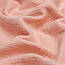 Муслін однотонний двошаровий жатий пудрового кольору, ширина 135 см, фото 2