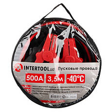 Пускові дроти 500А, 3.5м, до -40 ° C, чохол INTERTOOL AT-3046, фото 5