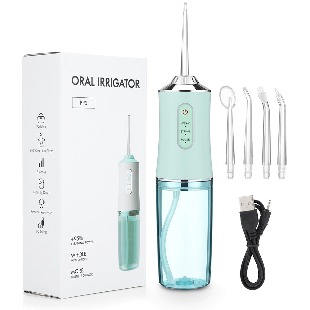 Іригатор для ротової порожнини Portable Oral Irrigator 230 мл / Портативний іригатор для чищення зубів, фото 1