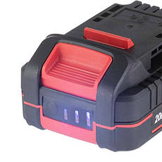 Акумулятор 20 В, Li-ion, 2.0 Аг, індикатор рівня заряду INTERTOOL WT-0340, фото 5