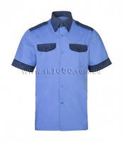 Сорочка формена з коротким рукавом блакитна