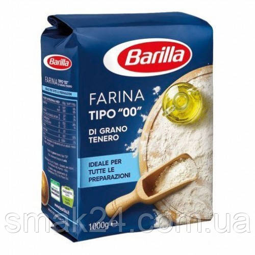 Борошно пшеничне з м'яких сортів Farina Tipo "00" Barilla 1000 г Італія