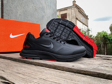 Чоловічі кросівки Nike Zoom Shield 15 Black Red чорні з червоним водонепроникними, фото 1