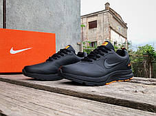 Чоловічі кросівки Nike Zoom Shield 15 Black Orange чорні з помаранчевим водонепроникними, фото 3
