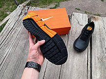 Чоловічі кросівки Nike Zoom Shield 15 Black Orange чорні з помаранчевим водонепроникними, фото 6