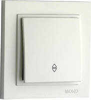 Вимикач 1 клав. прохідний DESPINA  БІЛИЙ (арт. 102-190025-109)