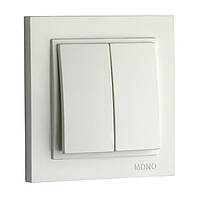 Вимикач 2 клав. DESPINA  БІЛИЙ (арт. 102-190025-102)