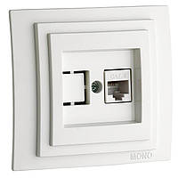 Розетка 2-а комп'ютерна  (2хRJ45 CAT6)  DESPINA  БІЛИЙ (арт. 102-190005-126)