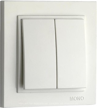 Вимикач 2 клав.  DESPINA  СЛОНОВА КІСТКА (арт. 102-010025-102), фото 1