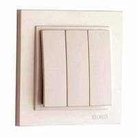 Вимикач 3 клав.  DESPINA  СЛОНОВА КІСТКА (арт. 102-010022-114)