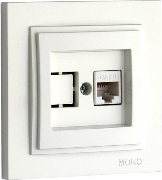 Розетка комп'ютерна  (RJ45 CAT6)  DESPINA  СЛОНОВА КІСТКА (арт. 102-010005-125), фото 1