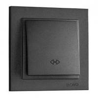 Вимикач 1 клав. проміжний  DESPINA  ДИМЧАСТИЙ (ГРАФІТ) (арт. 102-202025-112)