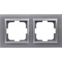 Рамка 2-а DESPINA СРІБЛЯСТИЙ (арт. 102-210000-161)