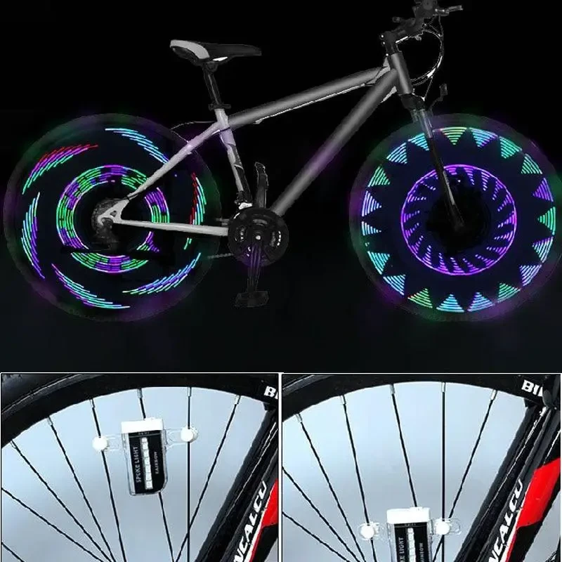 Підсвітка коліс веселка 14 LED (30 малюнків) SPOKE Light ⁇ Велопідсвітка