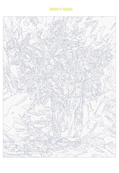 Картини за номерами 40×50 см Kontur. Яскраві ромашки DS0417