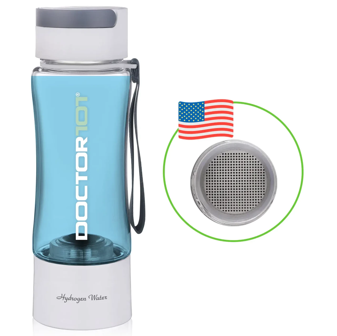 Воднева пляшка (генератор водневої води) Hanka-101 з інгалятором. YQ10269, фото 1