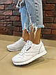 Білі шкіряні кросівки Reebok Classic Leather, White, фото 2