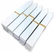 Вставні ПВХ етикетки 16х100 мм білі, 100 шт