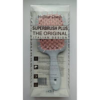 Расческа для волос Hollow Comb Superbrush Plus (белая чайная роза)